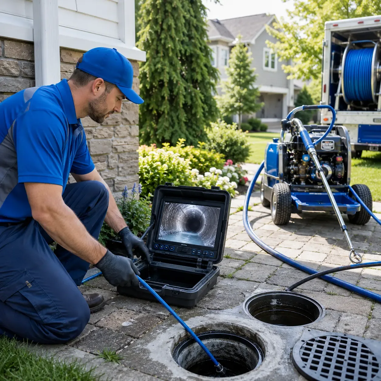 Outdoor drain cleaning professionals serving Bridgewater, CT
