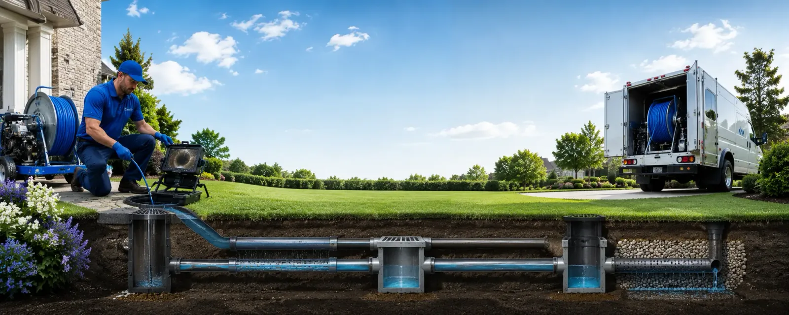 Outdoor drain cleaning information for Bridgewater, CT